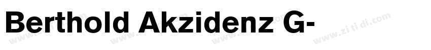 Berthold Akzidenz G字体转换